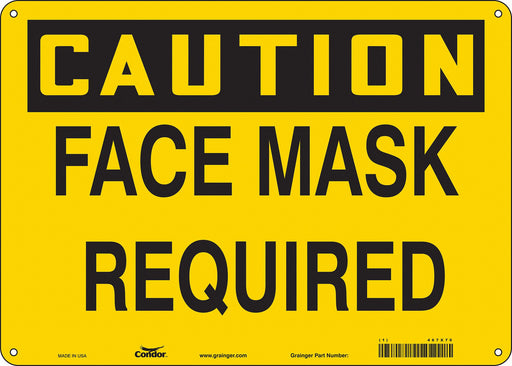 K0486 Safety Sign 10 in x 14 in Aluminum