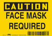 K0486 Safety Sign 3 1/2 inx5 in Vinyl