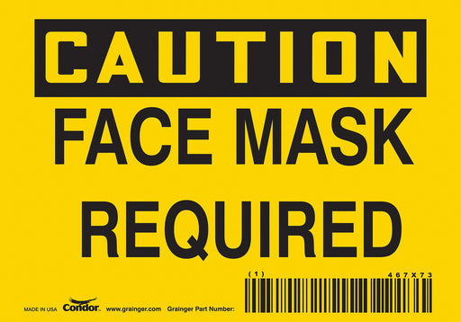 K0486 Safety Sign 3 1/2 inx5 in Vinyl