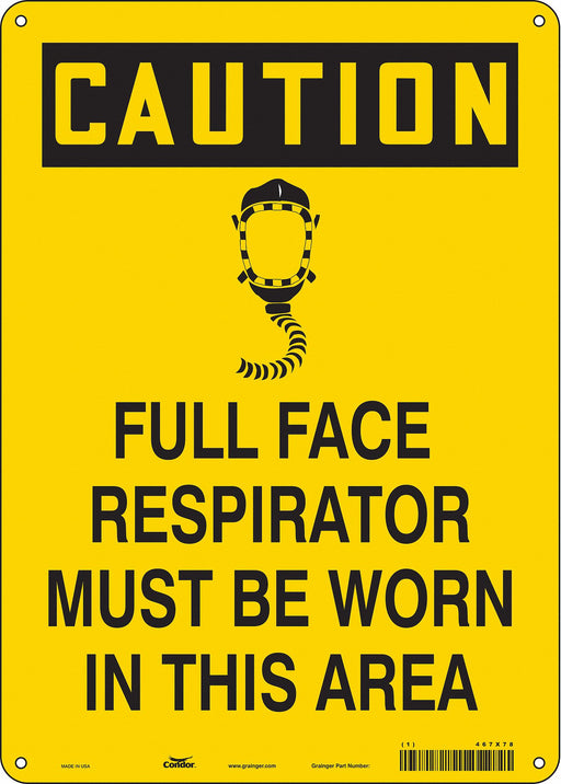 Safety Sign 14 in x 10 in Aluminum