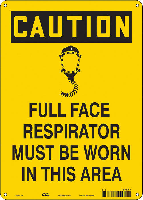 Safety Sign 14 in x 10 in Polyethylene
