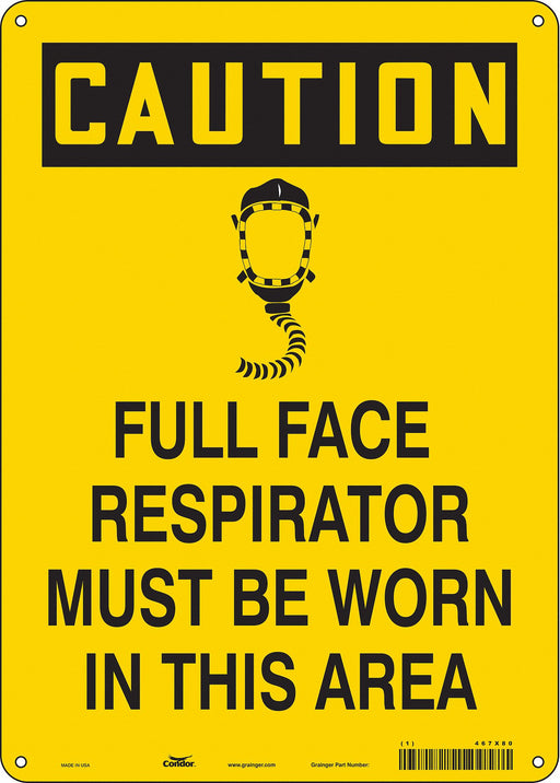 Safety Sign 14 in x 10 in Polyethylene