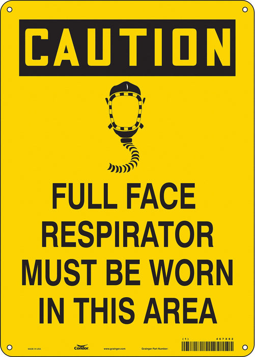 Safety Sign 14 in x 10 in Vinyl