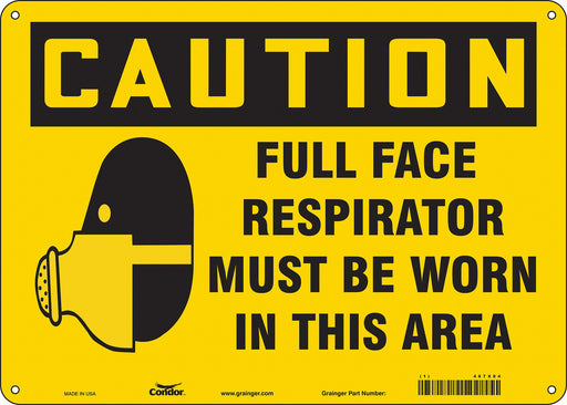 Safety Sign 10 in x 14 in Aluminum