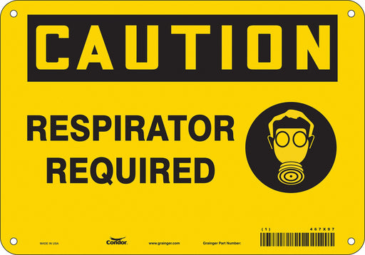 Safety Sign 7 in x 10 in Vinyl