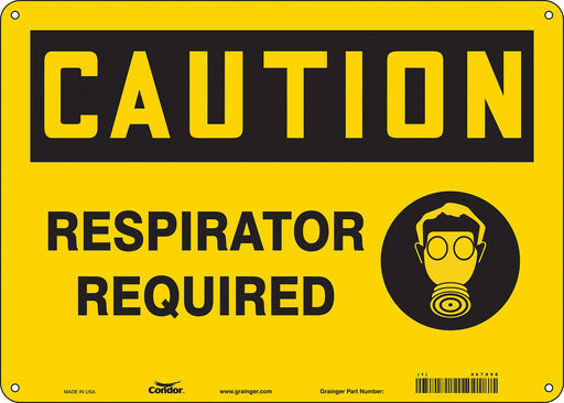 Safety Sign 10 in x 14 in Vinyl