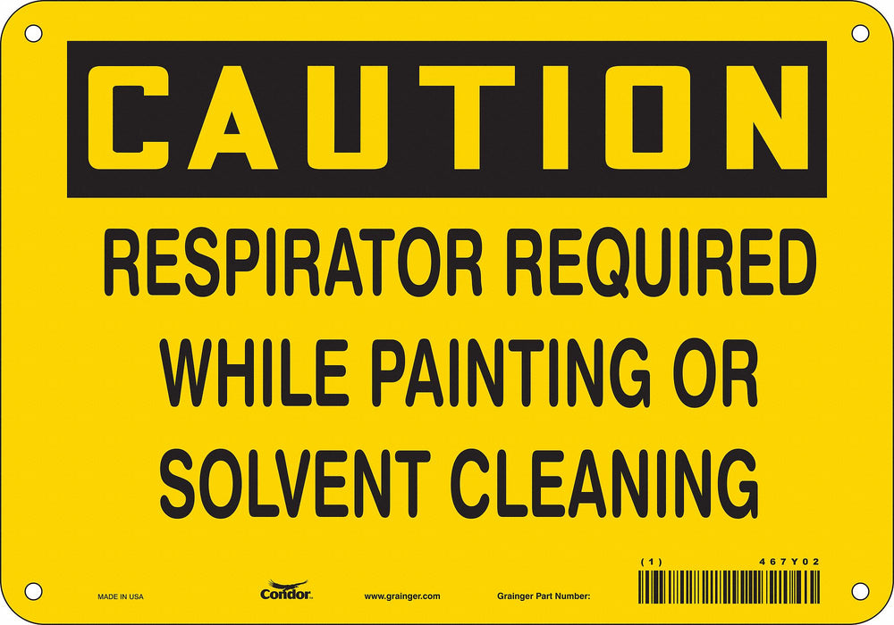 Safety Sign 7 in x 10 in Polyethylene