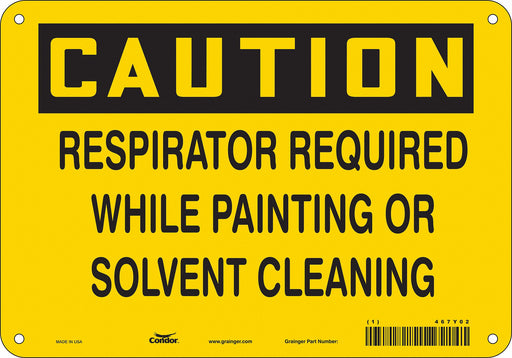 Safety Sign 7 in x 10 in Polyethylene
