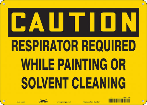 Safety Sign 10 inx14 in Polyethylene