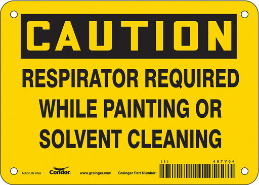 Safety Sign 5 in x 7 in Vinyl