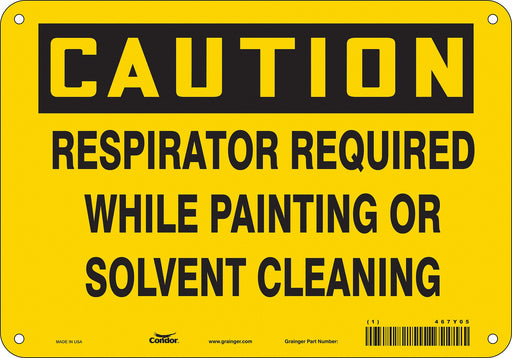 Safety Sign 7 inx10 in Vinyl