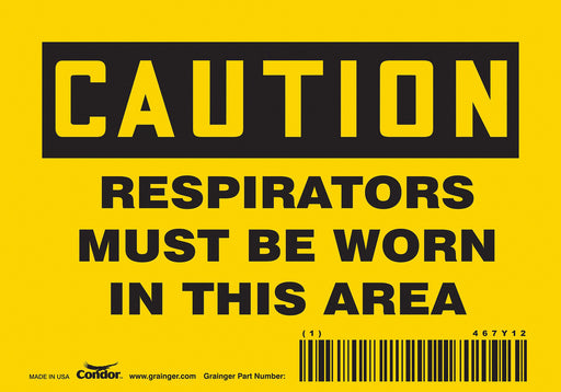 Safety Sign 3.5in x 5in Vinyl