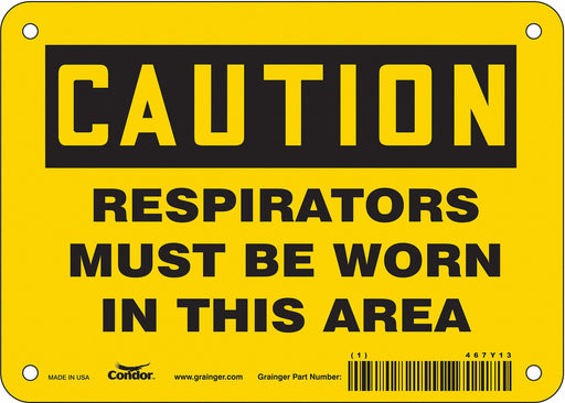 Safety Sign 5 in x 7 in Vinyl