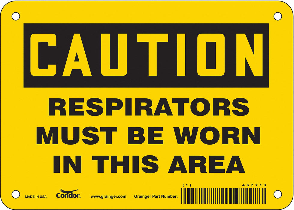Safety Sign 5 in x 7 in Vinyl