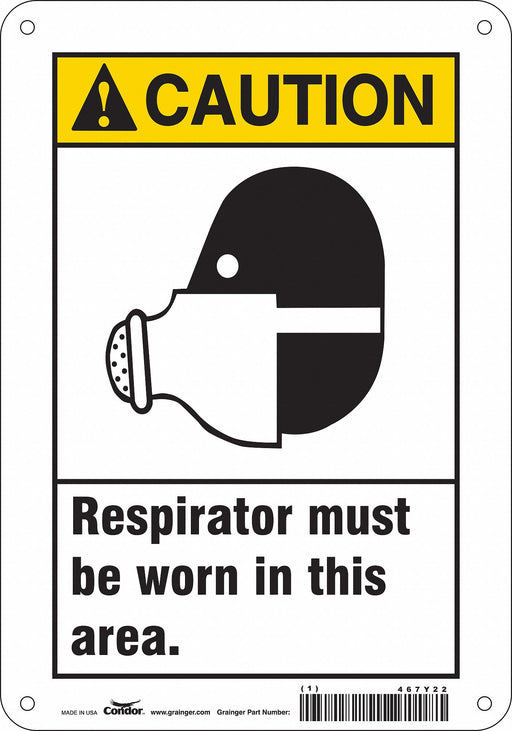 Safety Sign 10 in x 7 in Vinyl
