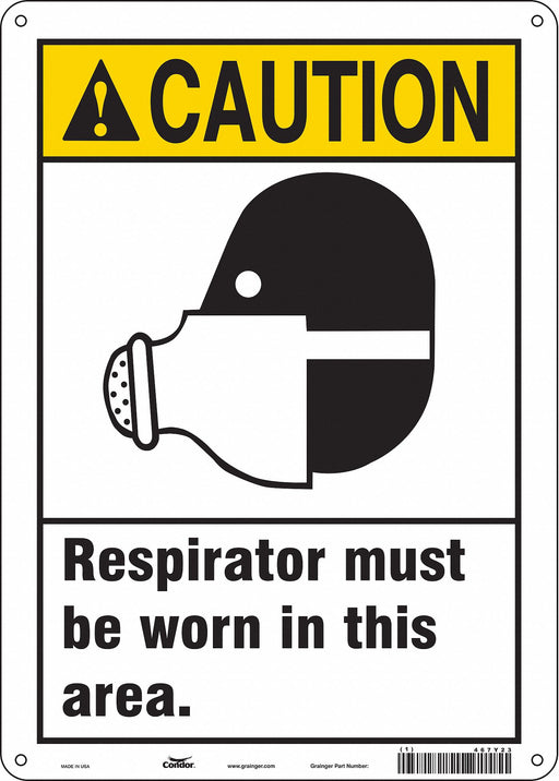 Safety Sign 14 in x 10 in Vinyl