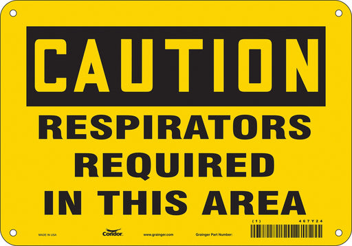 K0492 Safety Sign 7 in x 10 in Aluminum