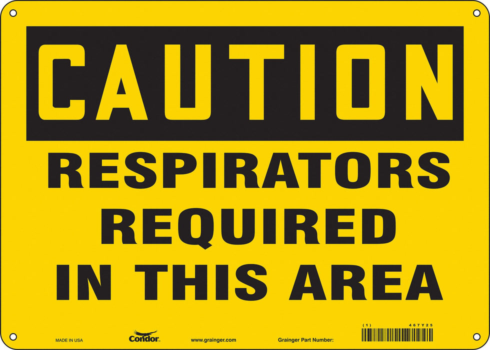 K0492 Safety Sign 10 inx14 in Aluminum