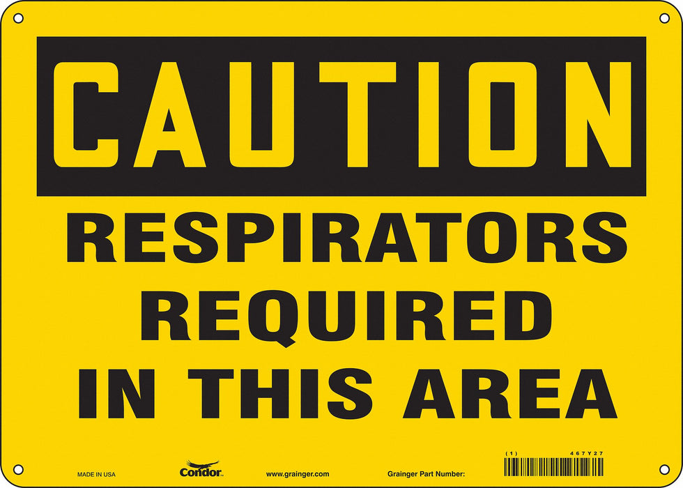 K0492 Safety Sign 10 in x 14 in Polyethylene