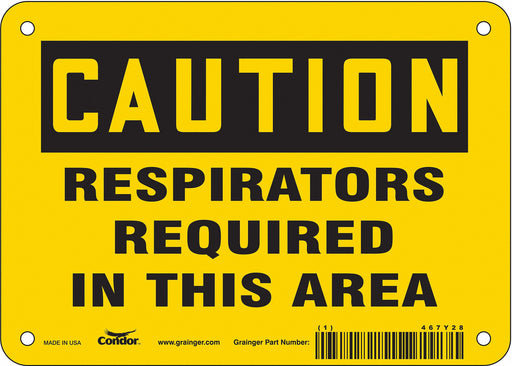 K0492 Safety Sign 5 in x 7 in Vinyl