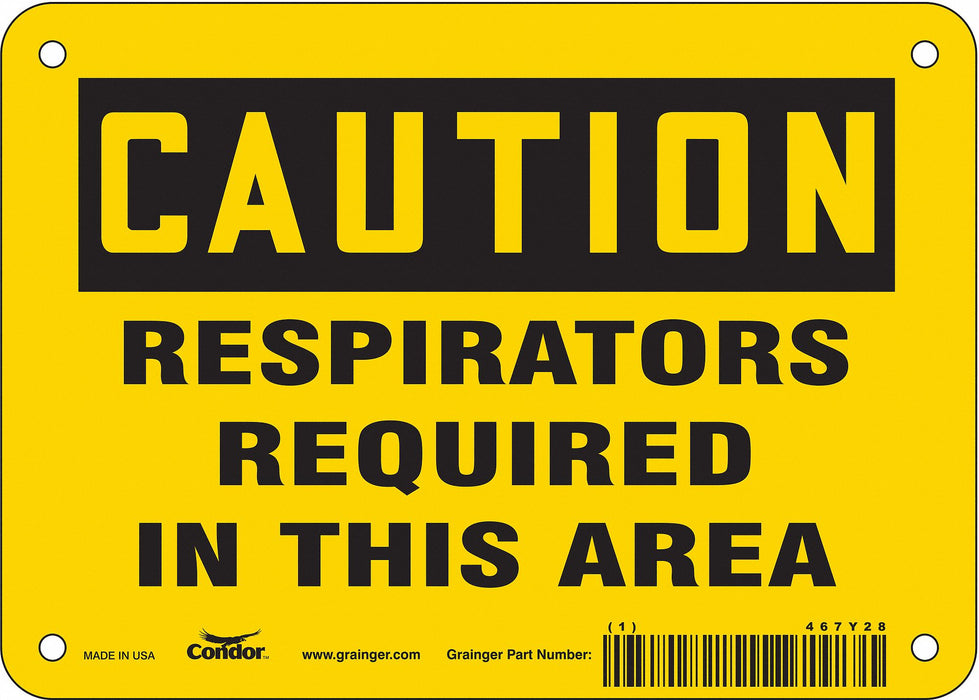 K0492 Safety Sign 5 in x 7 in Vinyl