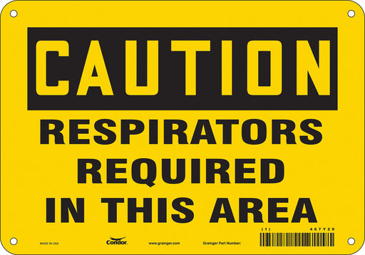K0492 Safety Sign 7 in x 10 in Vinyl