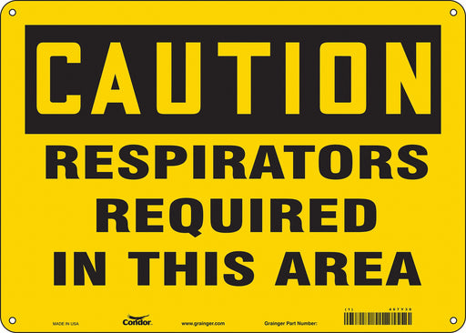 K0492 Safety Sign 10 in x 14 in Vinyl