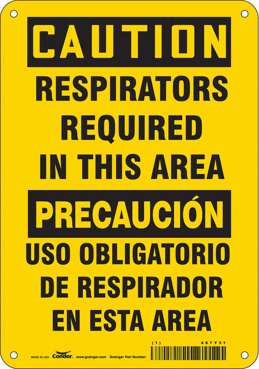 Safety Sign 10 inx7 in Aluminum