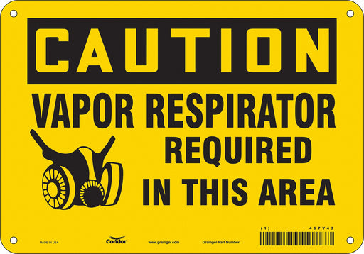 Safety Sign 7 in x 10 in Aluminum