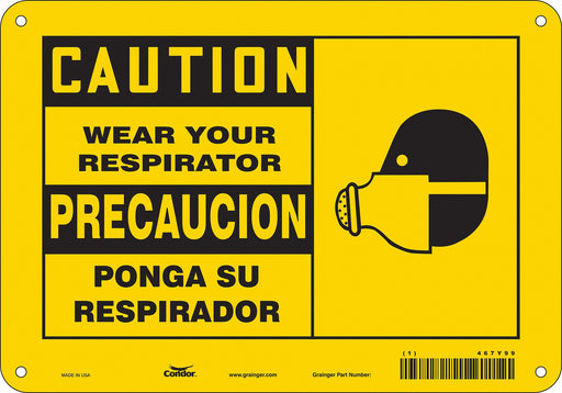 Safety Sign 7 inx10 in Vinyl