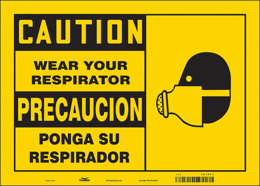 Safety Sign 10 inx14 in Vinyl