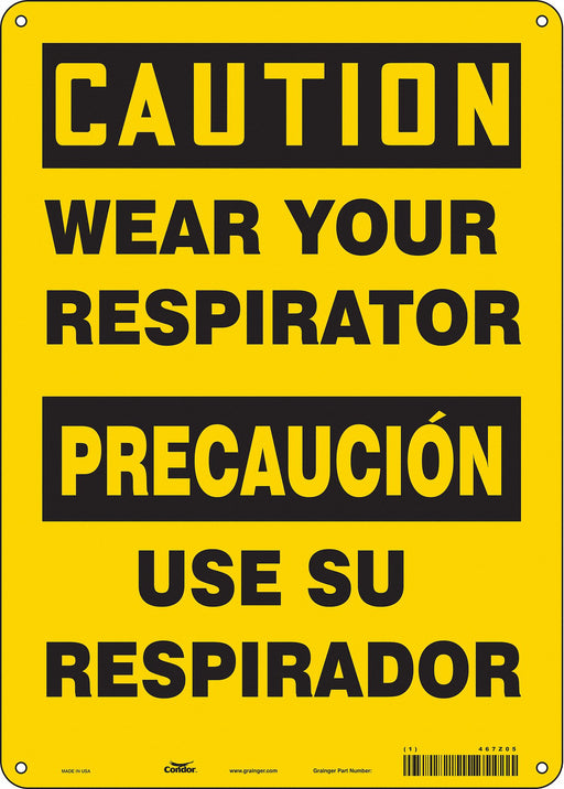 Safety Sign 14 in x 10 in Vinyl