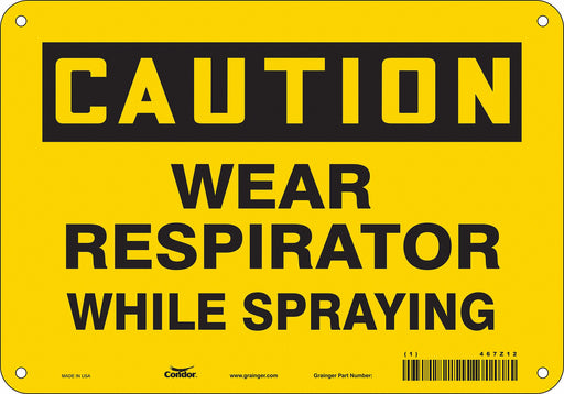 Safety Sign 7 in x 10 in Aluminum