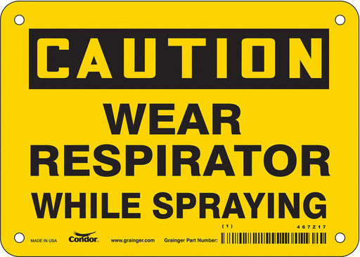 Safety Sign 5 in x 7 in Vinyl