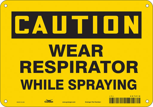 Safety Sign 7 in x 10 in Vinyl