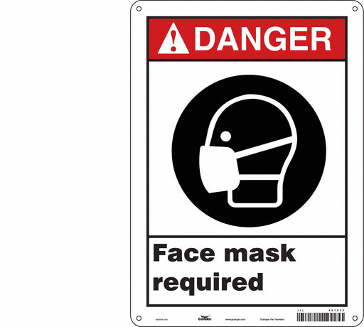 Safety Sign 14 in x 10 in Vinyl