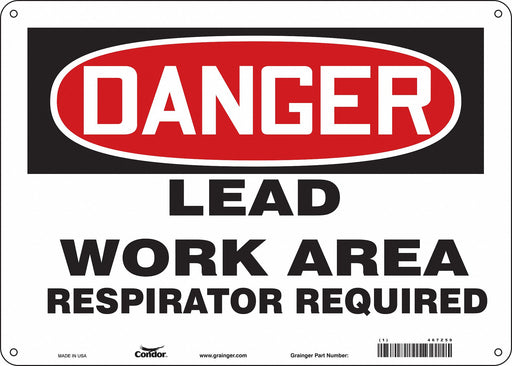 Safety Sign 10 in x 14 in Polyethylene
