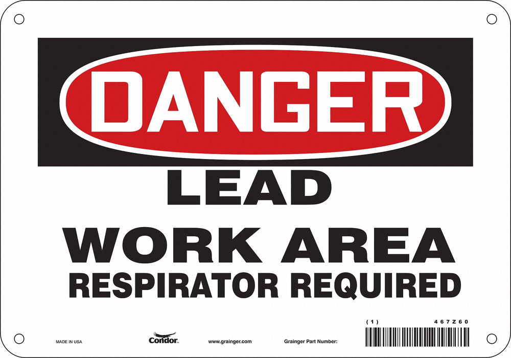 Safety Sign 7 in x 10 in Vinyl