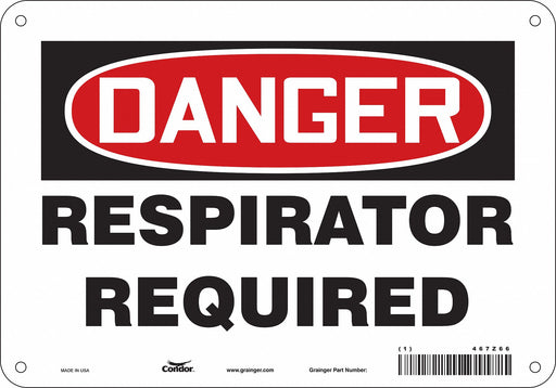 Safety Sign 7 in x 10 in Aluminum