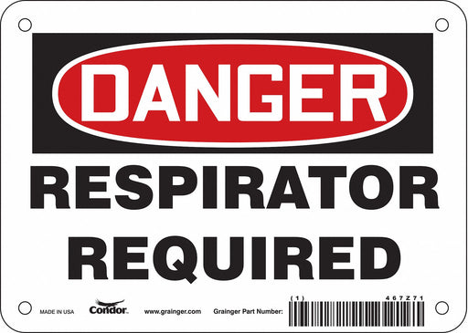 Safety Sign 5 in x 7 in Vinyl