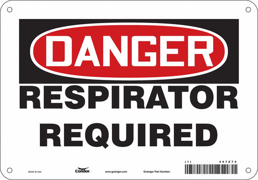 Safety Sign 7 in x 10 in Vinyl