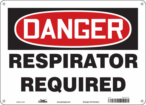 Safety Sign 10 in x 14 in Vinyl