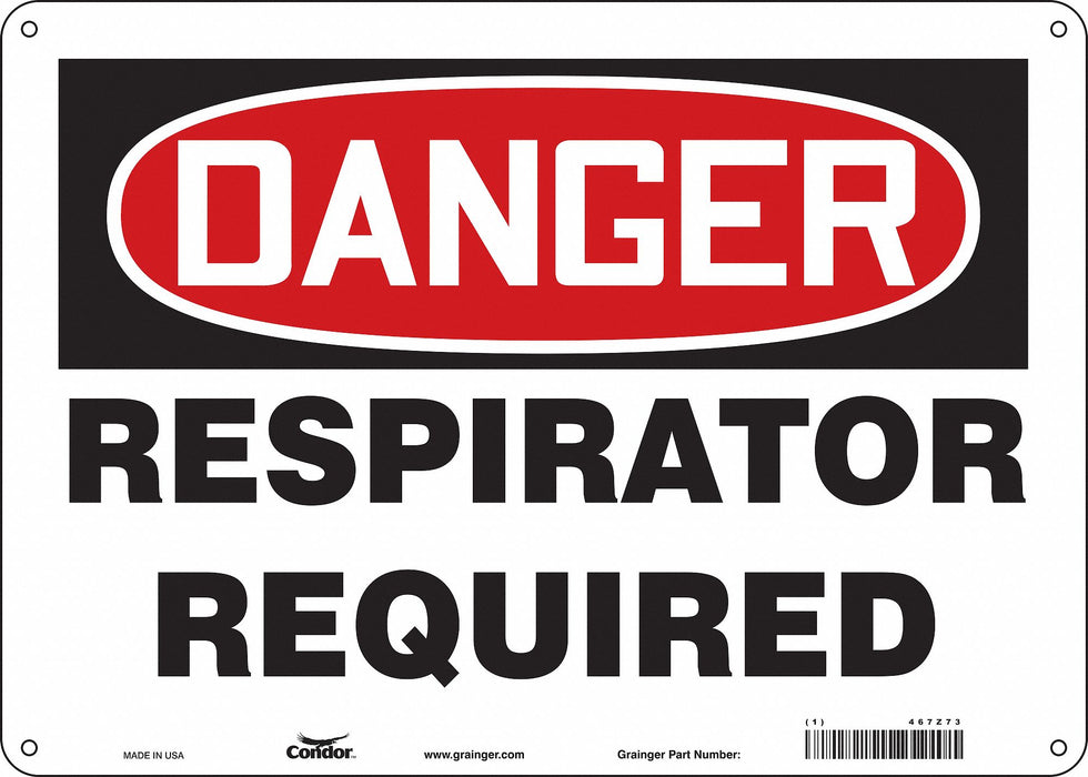 Safety Sign 10 in x 14 in Vinyl