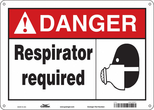 Safety Sign 10 inx14 in Vinyl