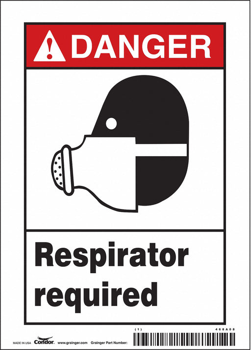Safety Sign 7 inx5 in Vinyl