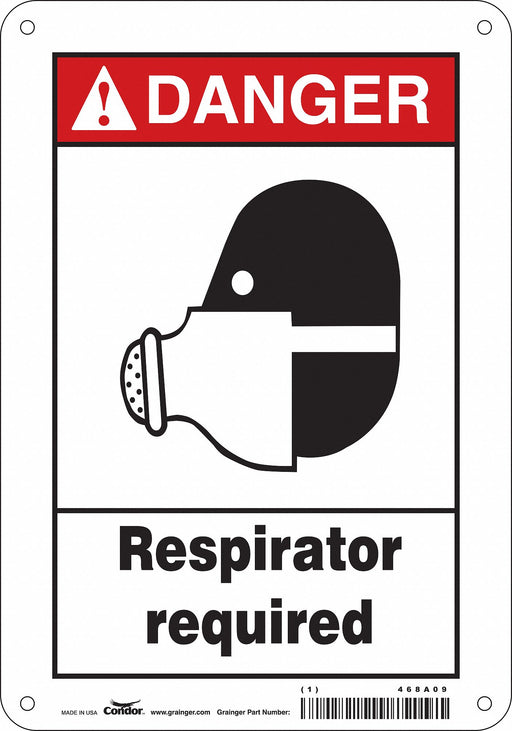 Safety Sign 10 in x 7 in Vinyl