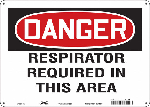 Safety Sign 10 inx14 in Aluminum