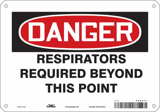 Safety Sign 7 in x 10 in Aluminum