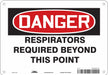 Safety Sign 7 inx10 in Polyethylene