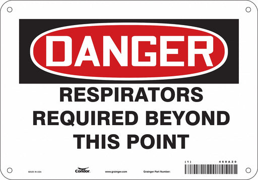 Safety Sign 7 inx10 in Polyethylene